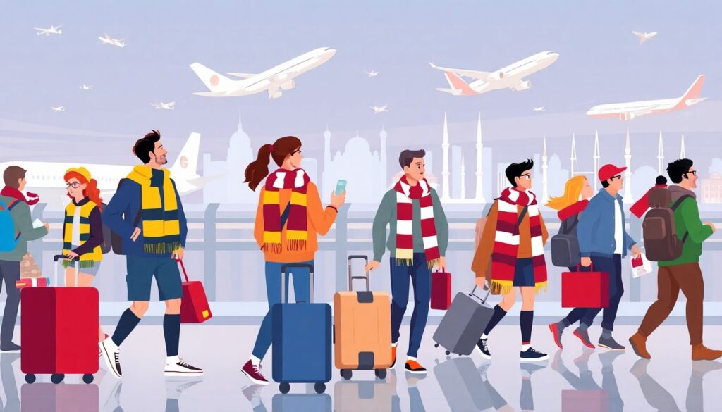 Истории клубных болельщиков и их традиции - иллюстрация