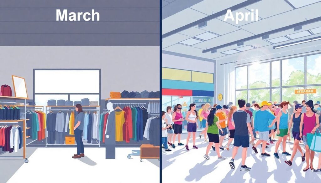 Сравнение сезонов: текущий и прошлый год - иллюстрация
