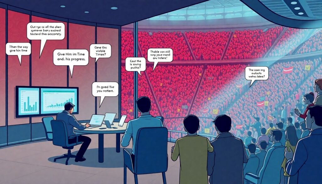 Анализ рефлексий болельщиков после матчей - иллюстрация