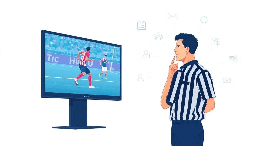 Обзоры видеоповторов и их влияние на решения судей - иллюстрация